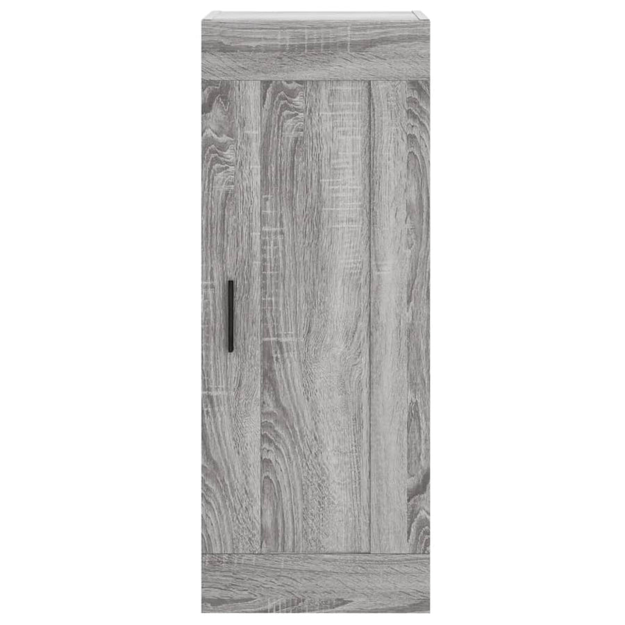 Hoge Kast 34,5X34X180 Cm Bewerkt Hout Grijs Sonoma Eikenkleurig