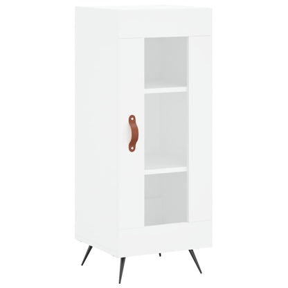 Hoge Kast 34,5X34X180 Cm Bewerkt Hout Wit