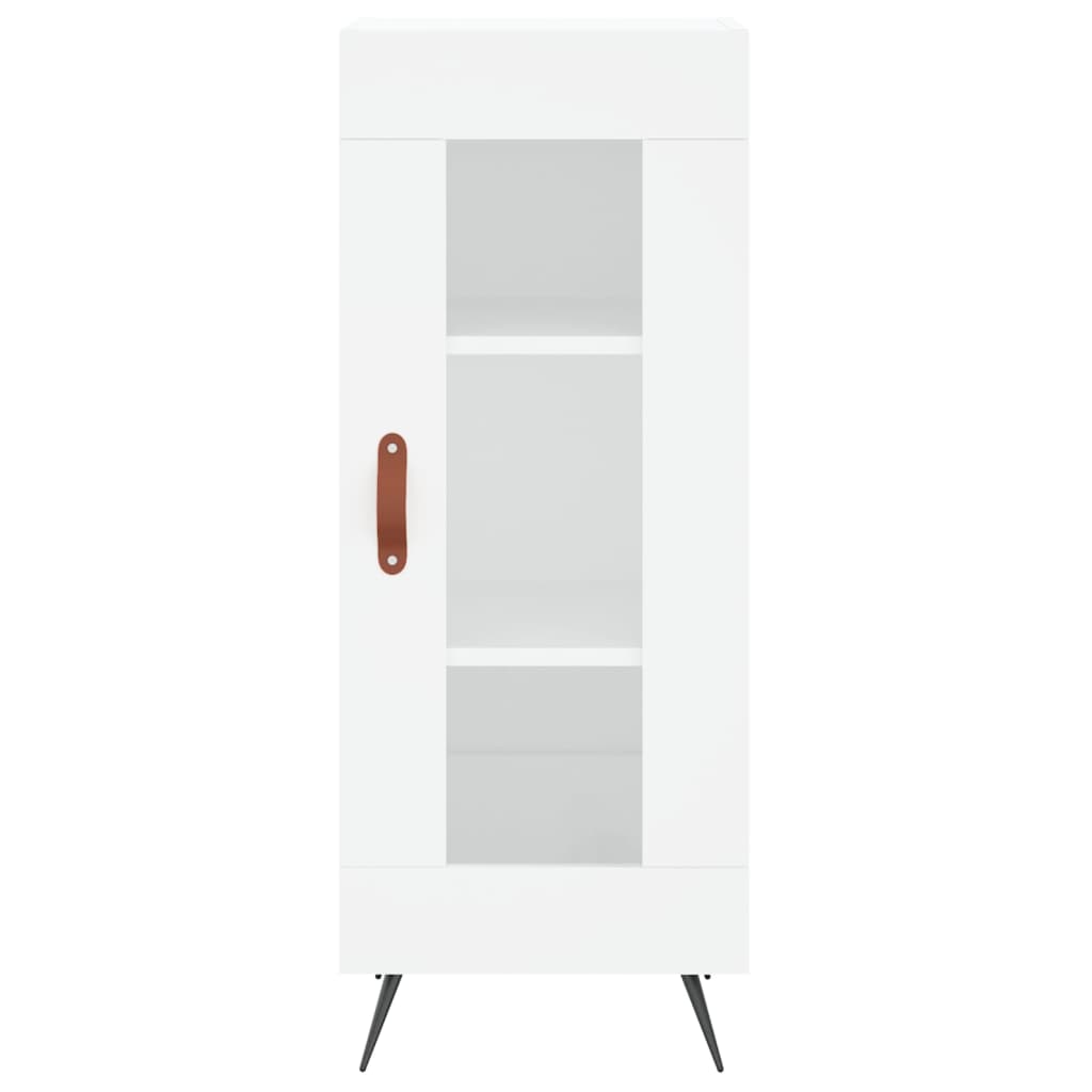 Hoge Kast 34,5X34X180 Cm Bewerkt Hout Wit