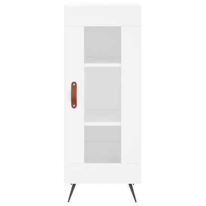 Hoge Kast 34,5X34X180 Cm Bewerkt Hout Wit