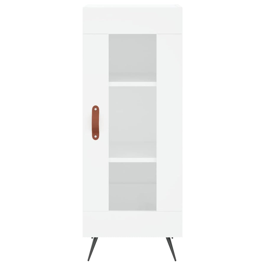 Hoge Kast 34,5X34X180 Cm Bewerkt Hout Wit