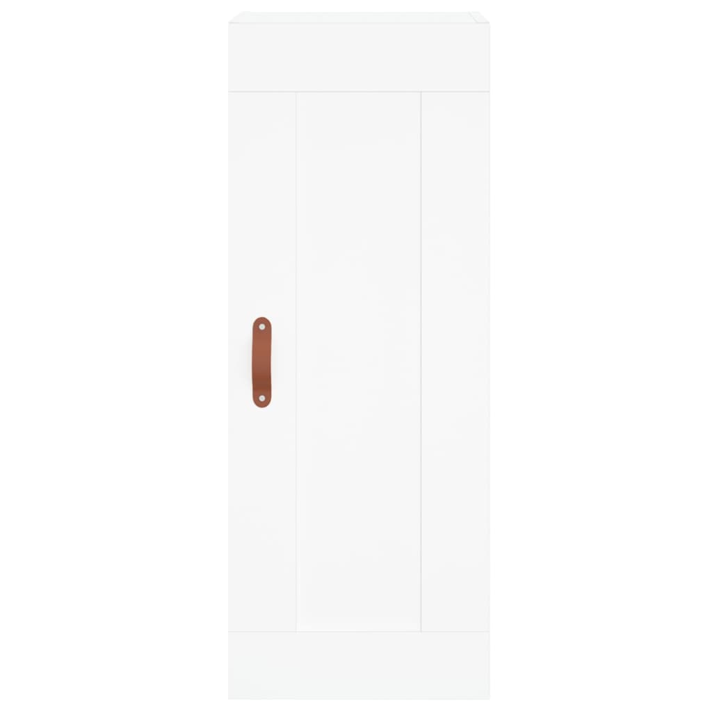 Hoge Kast 34,5X34X180 Cm Bewerkt Hout Wit