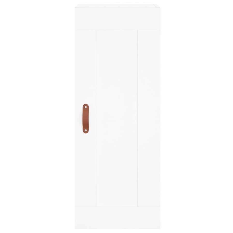 Hoge Kast 34,5X34X180 Cm Bewerkt Hout Wit