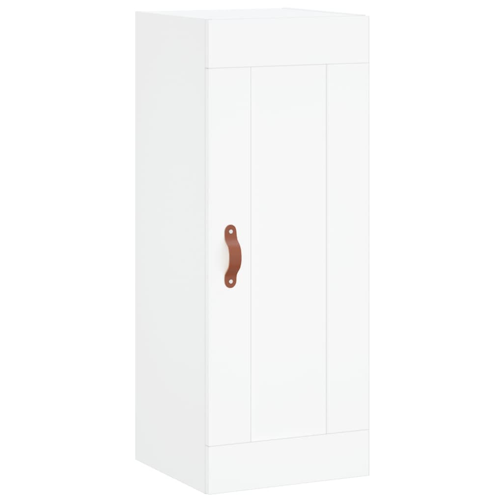 Hoge Kast 34,5X34X180 Cm Bewerkt Hout Wit