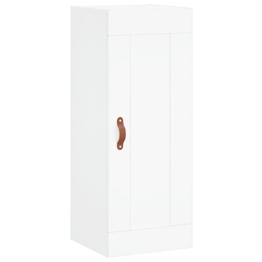 Hoge Kast 34,5X34X180 Cm Bewerkt Hout Wit