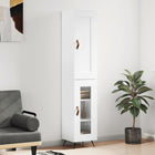 Tall cabinet 34.5x34x180 cm engineered wood high gloss white