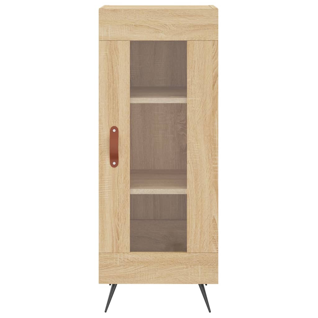 Hoge Kast 34,5X34X180 Cm Bewerkt Hout Kleurig Sonoma eiken