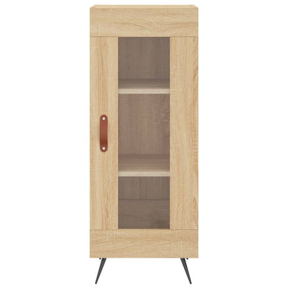 Hoge Kast 34,5X34X180 Cm Bewerkt Hout Kleurig Sonoma eiken
