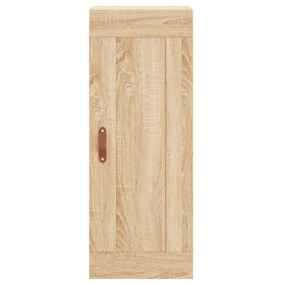 Hoge Kast 34,5X34X180 Cm Bewerkt Hout Kleurig Sonoma eiken