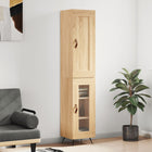 Hoge kast 34,5x34x180 cm bewerkt hout sonoma eiken