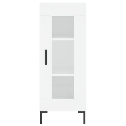 Hoge Kast 34,5X34X180 Cm Bewerkt Hout Wit