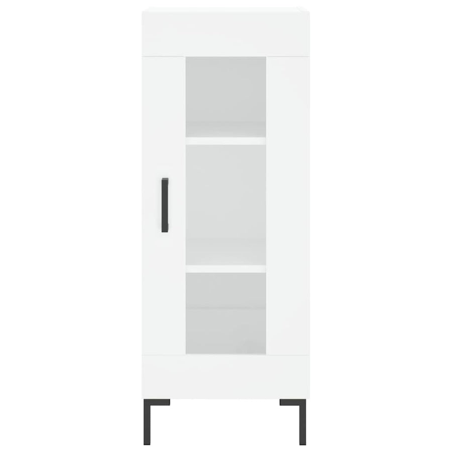 Hoge Kast 34,5X34X180 Cm Bewerkt Hout Wit
