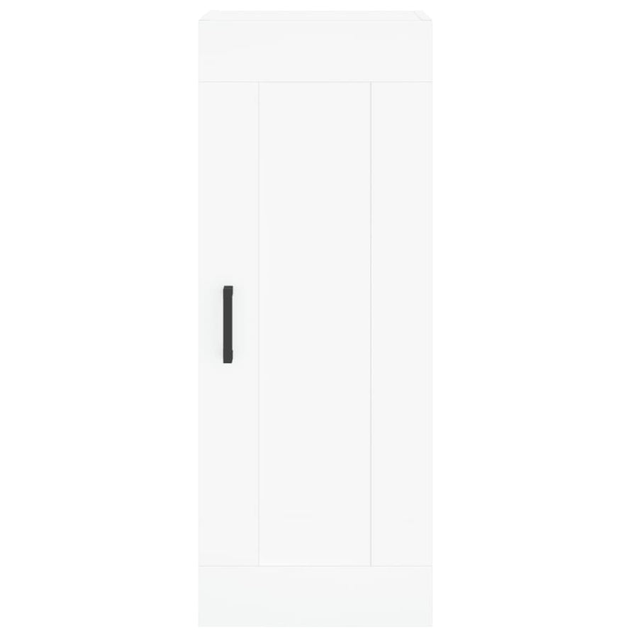 Hoge Kast 34,5X34X180 Cm Bewerkt Hout Wit