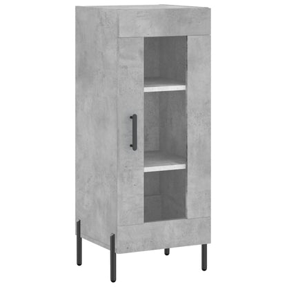 Hoge Kast 34,5X34X180 Cm Bewerkt Hout Betongrijs