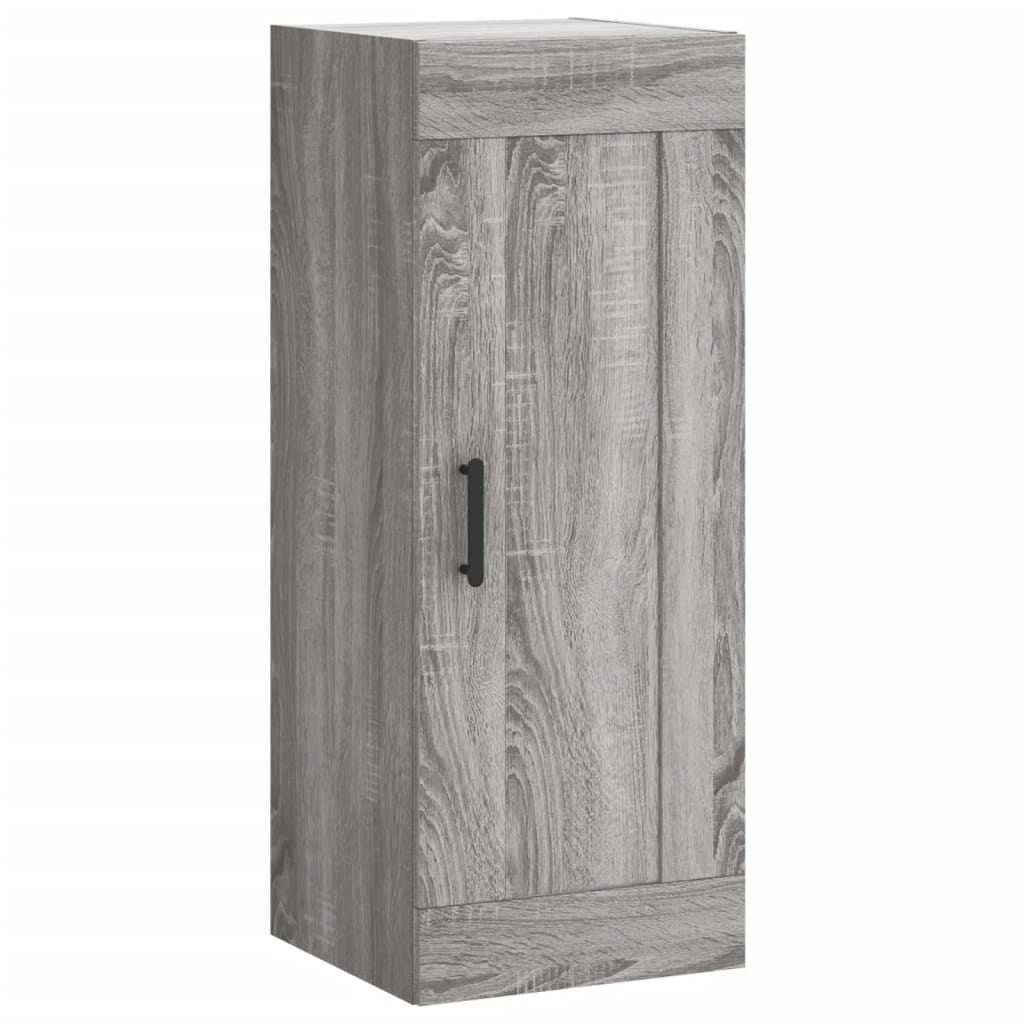 Hoge Kast 34,5X34X180 Cm Bewerkt Hout Grijs Sonoma Eikenkleurig