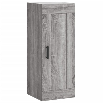 Hoge Kast 34,5X34X180 Cm Bewerkt Hout Grijs Sonoma Eikenkleurig
