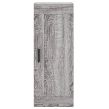 Hoge Kast 34,5X34X180 Cm Bewerkt Hout Grijs Sonoma Eikenkleurig