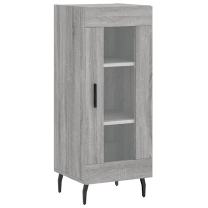 Hoge Kast 34,5X34X180 Cm Bewerkt Hout Grijs Sonoma Eikenkleurig