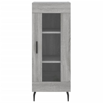 Hoge Kast 34,5X34X180 Cm Bewerkt Hout Grijs Sonoma Eikenkleurig