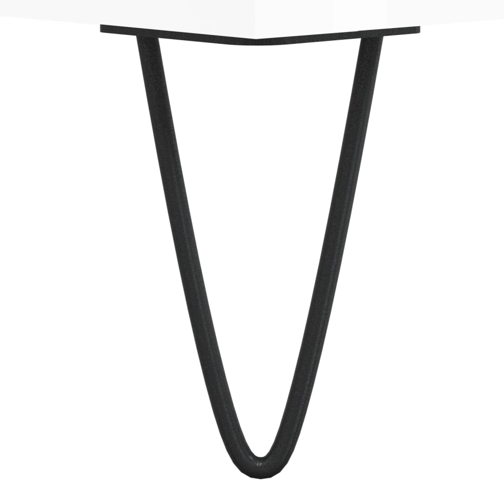 Hoge Kast 34,5X34X180 Cm Bewerkt Hout Hoogglans Wit