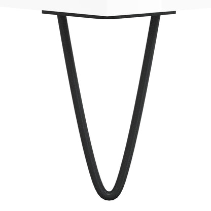 Hoge Kast 34,5X34X180 Cm Bewerkt Hout Hoogglans Wit