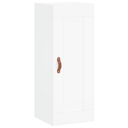 Hoge Kast 34,5X34X180 Cm Bewerkt Hout Wit