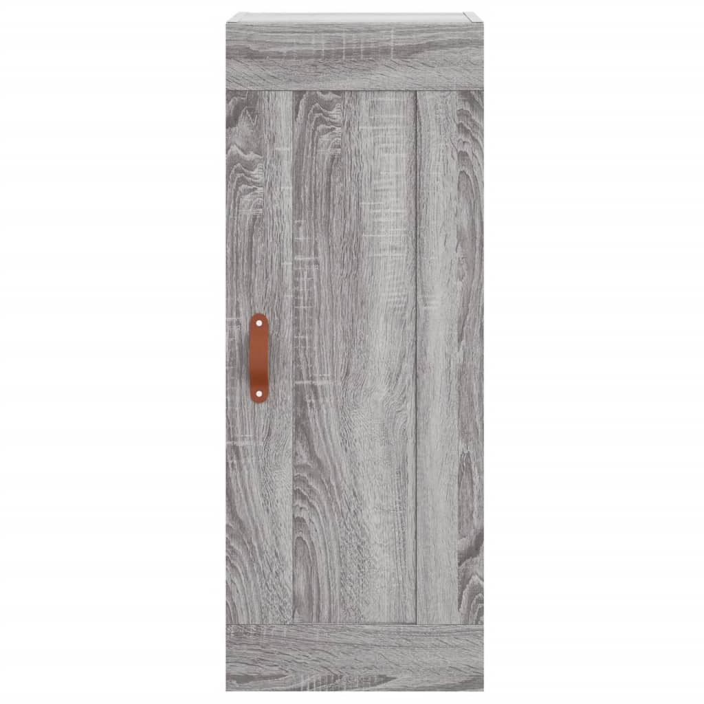 Hoge Kast 34,5X34X180 Cm Bewerkt Hout Grijs Sonoma Eikenkleurig