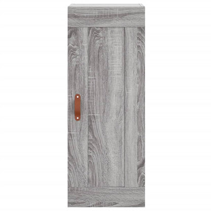 Hoge Kast 34,5X34X180 Cm Bewerkt Hout Grijs Sonoma Eikenkleurig