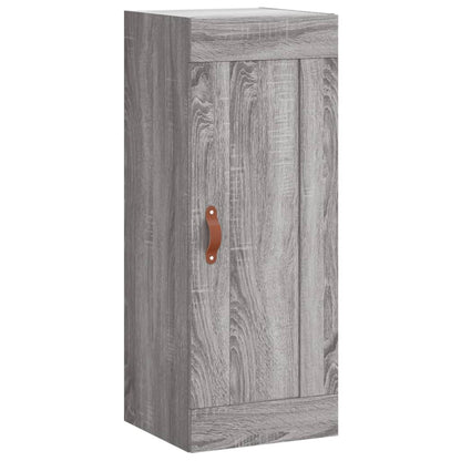 Hoge Kast 34,5X34X180 Cm Bewerkt Hout Grijs Sonoma Eikenkleurig