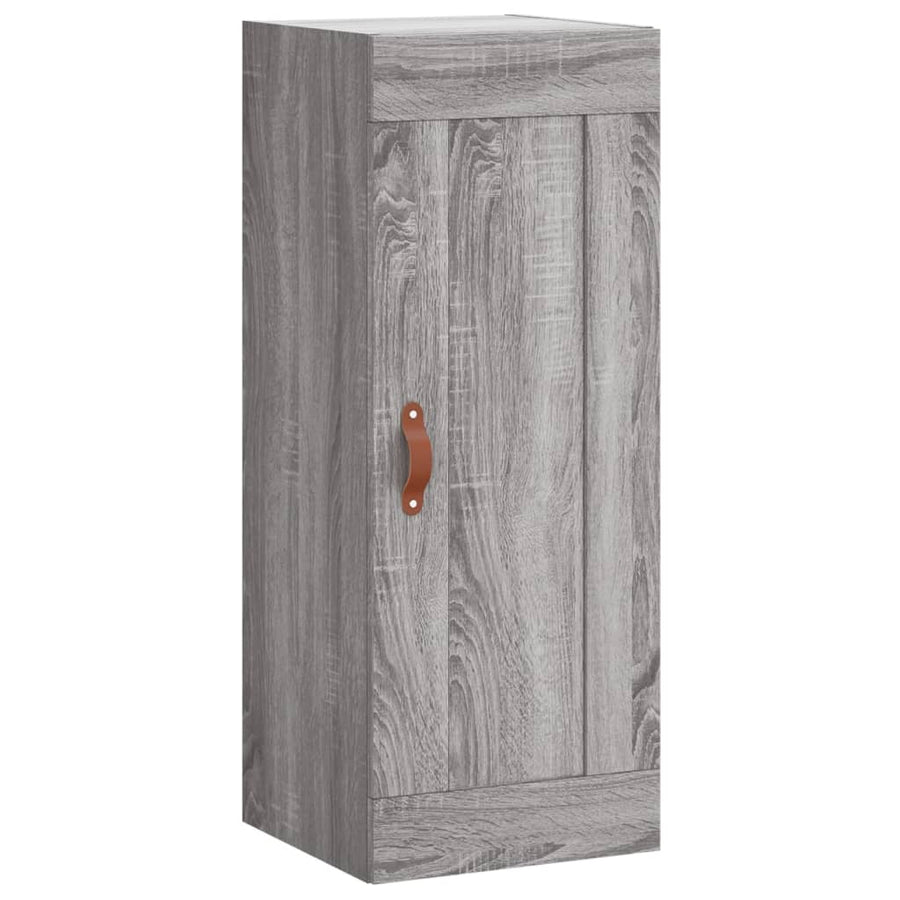 Hoge Kast 34,5X34X180 Cm Bewerkt Hout Grijs Sonoma Eikenkleurig