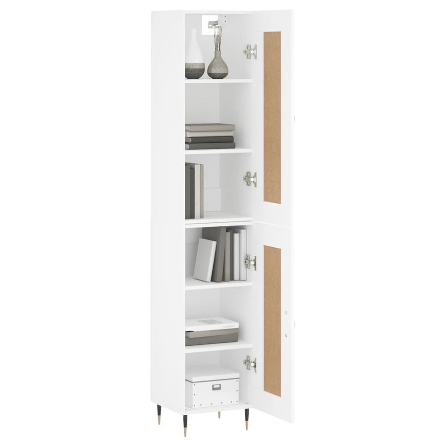 Hoge Kast 34,5X34X180 Cm Bewerkt Hout 1