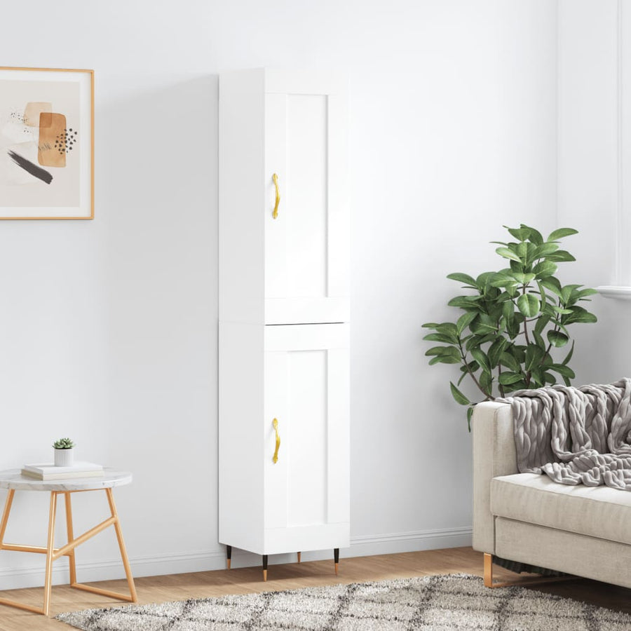 Hoge Kast 34,5X34X180 Cm Bewerkt Hout 1