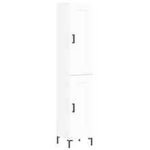 Hoge Kast 34,5X34X180 Cm Bewerkt Hout Wit