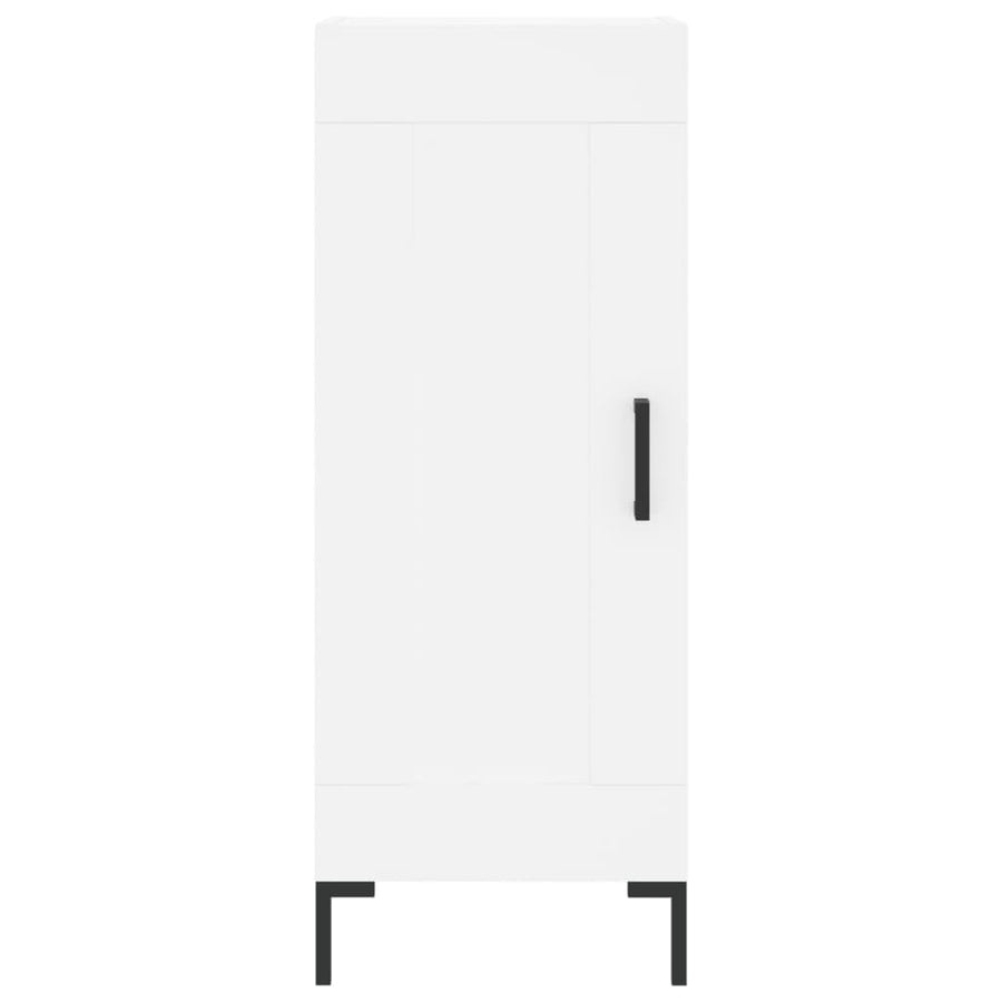 Hoge Kast 34,5X34X180 Cm Bewerkt Hout Wit