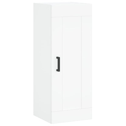 Hoge Kast 34,5X34X180 Cm Bewerkt Hout Wit