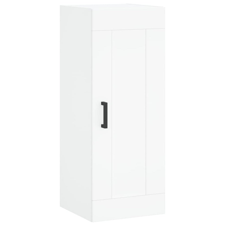 Hoge Kast 34,5X34X180 Cm Bewerkt Hout Wit
