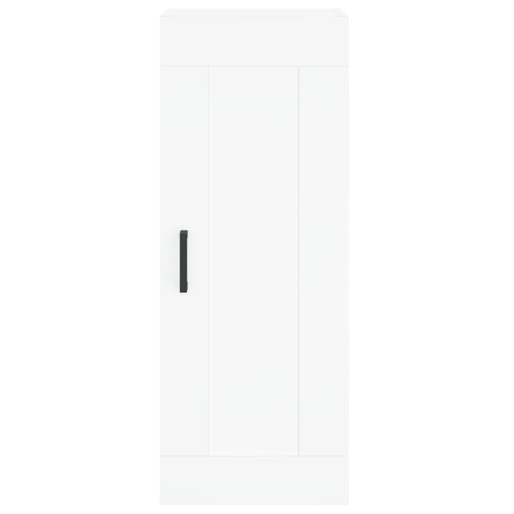 Hoge Kast 34,5X34X180 Cm Bewerkt Hout Wit
