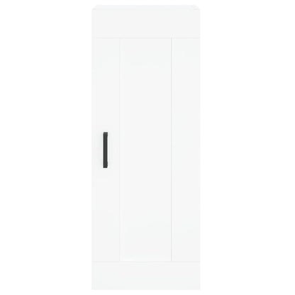 Hoge Kast 34,5X34X180 Cm Bewerkt Hout Wit