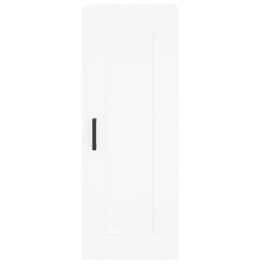 Hoge Kast 34,5X34X180 Cm Bewerkt Hout Wit