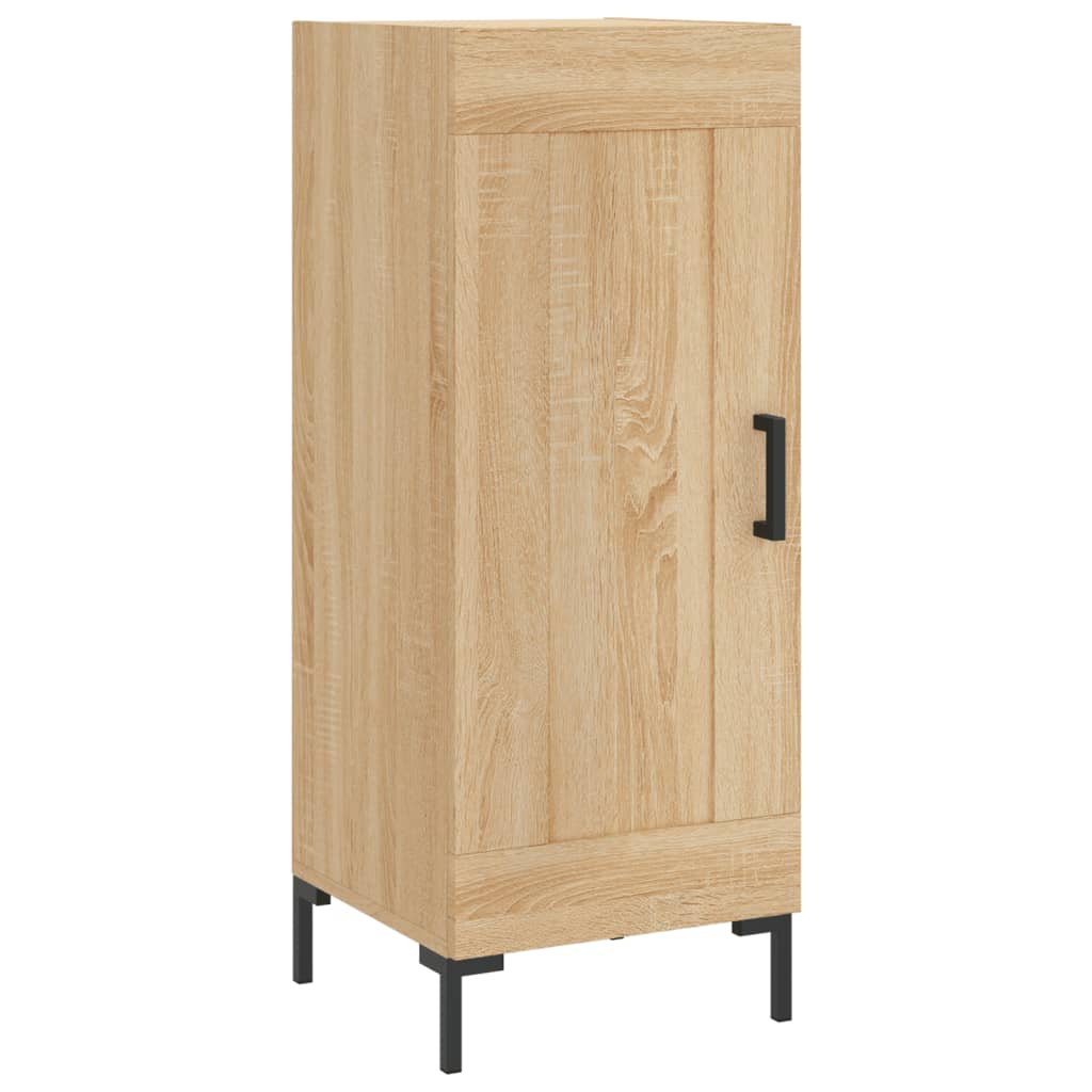 Hoge Kast 34,5X34X180 Cm Bewerkt Hout Kleurig Sonoma eiken