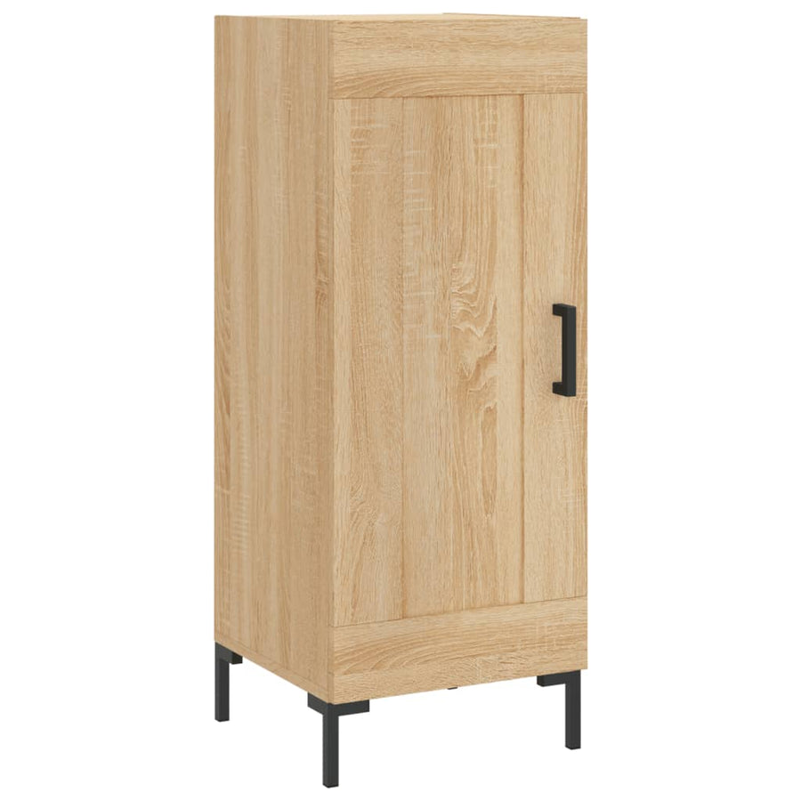 Hoge Kast 34,5X34X180 Cm Bewerkt Hout Kleurig Sonoma eiken