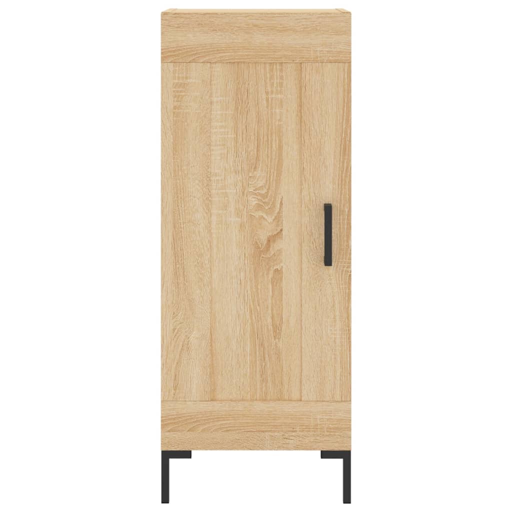 Hoge Kast 34,5X34X180 Cm Bewerkt Hout Kleurig Sonoma eiken