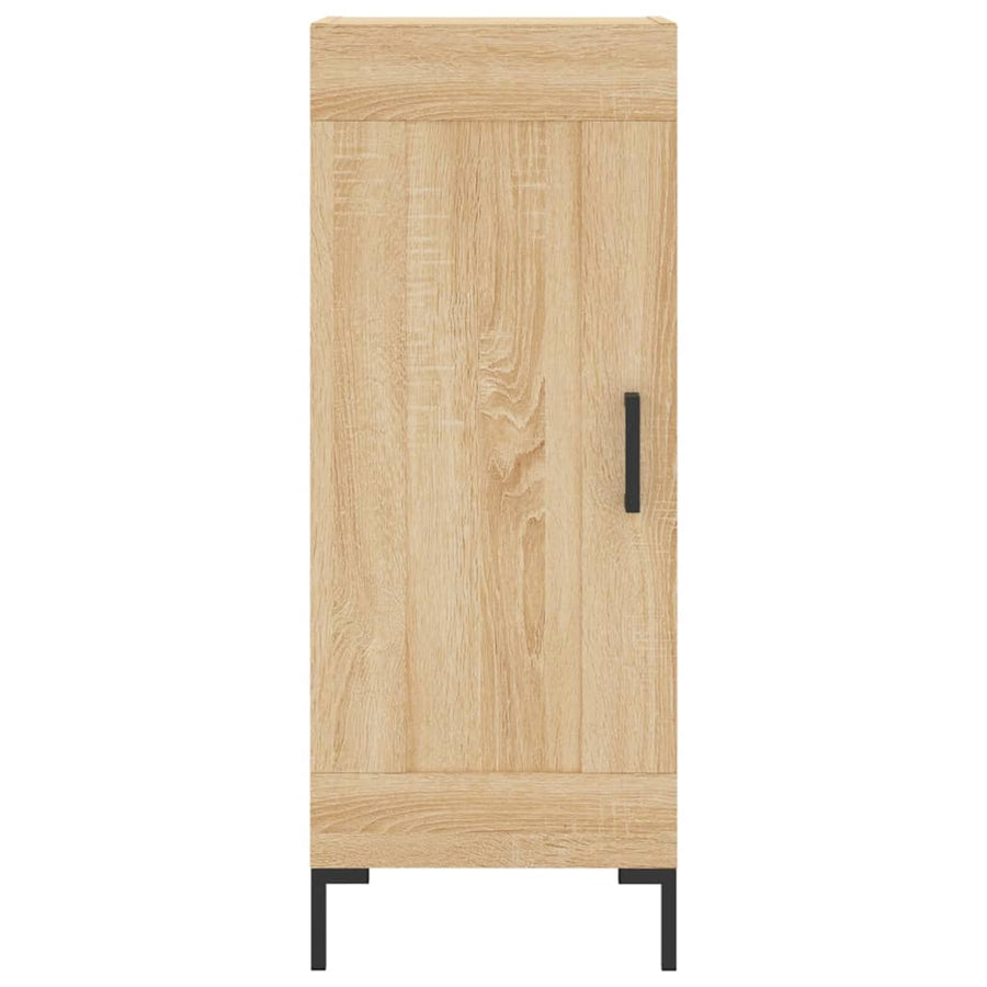 Hoge Kast 34,5X34X180 Cm Bewerkt Hout Kleurig Sonoma eiken