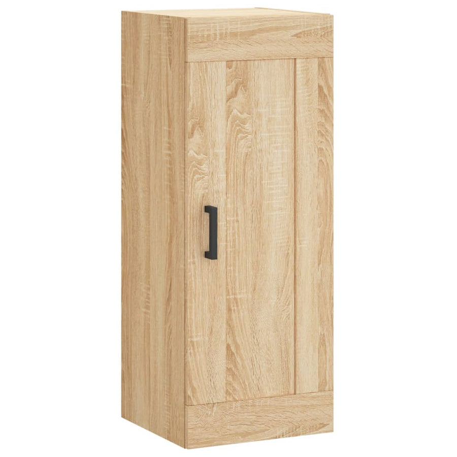 Hoge Kast 34,5X34X180 Cm Bewerkt Hout Kleurig Sonoma eiken