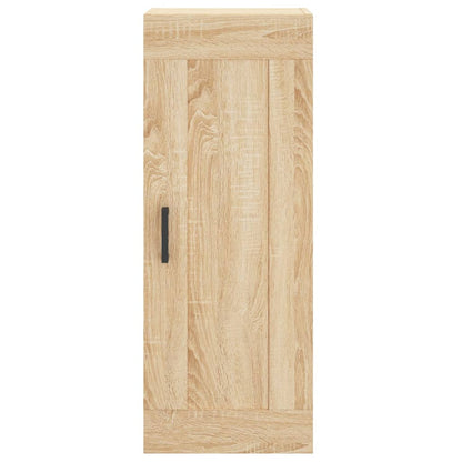 Hoge Kast 34,5X34X180 Cm Bewerkt Hout Kleurig Sonoma eiken