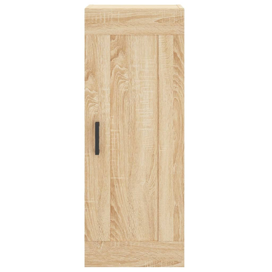 Hoge Kast 34,5X34X180 Cm Bewerkt Hout Kleurig Sonoma eiken