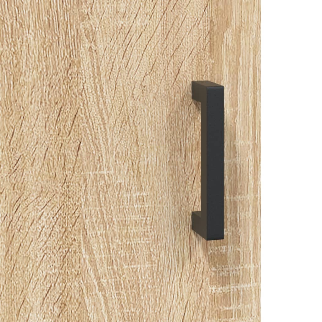 Hoge Kast 34,5X34X180 Cm Bewerkt Hout Kleurig Sonoma eiken