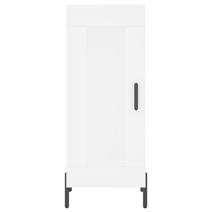 Hoge Kast 34,5X34X180 Cm Bewerkt Hout Wit
