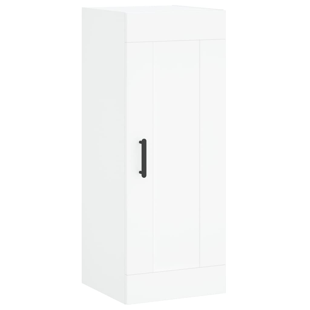 Hoge Kast 34,5X34X180 Cm Bewerkt Hout Wit