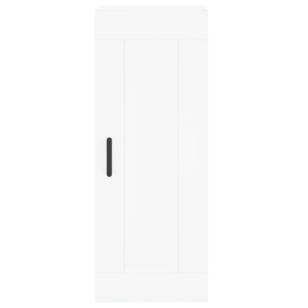 Hoge Kast 34,5X34X180 Cm Bewerkt Hout Wit